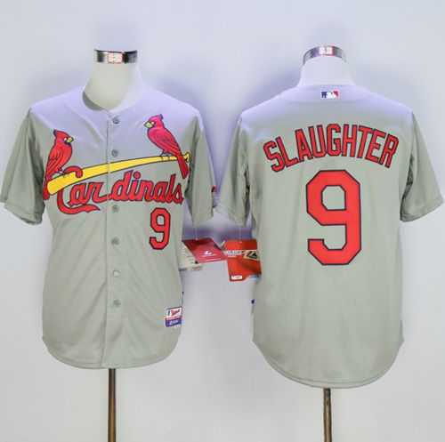St. Louis Cardinals #9 Enos Slaughter Gray Cool Base Stitched Baseball Jersey,We sell and wholesale St. Louis Cardinals #9 Enos Slaughter Gray Cool Base Stitched Baseball Jersey on line form chian!